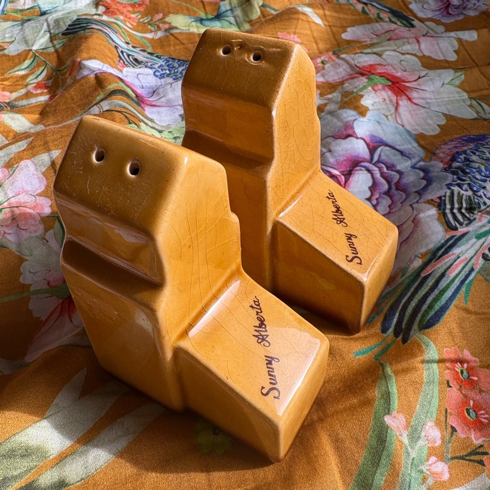 Vintage Sunny Alberta Salt and Pepper Shakers